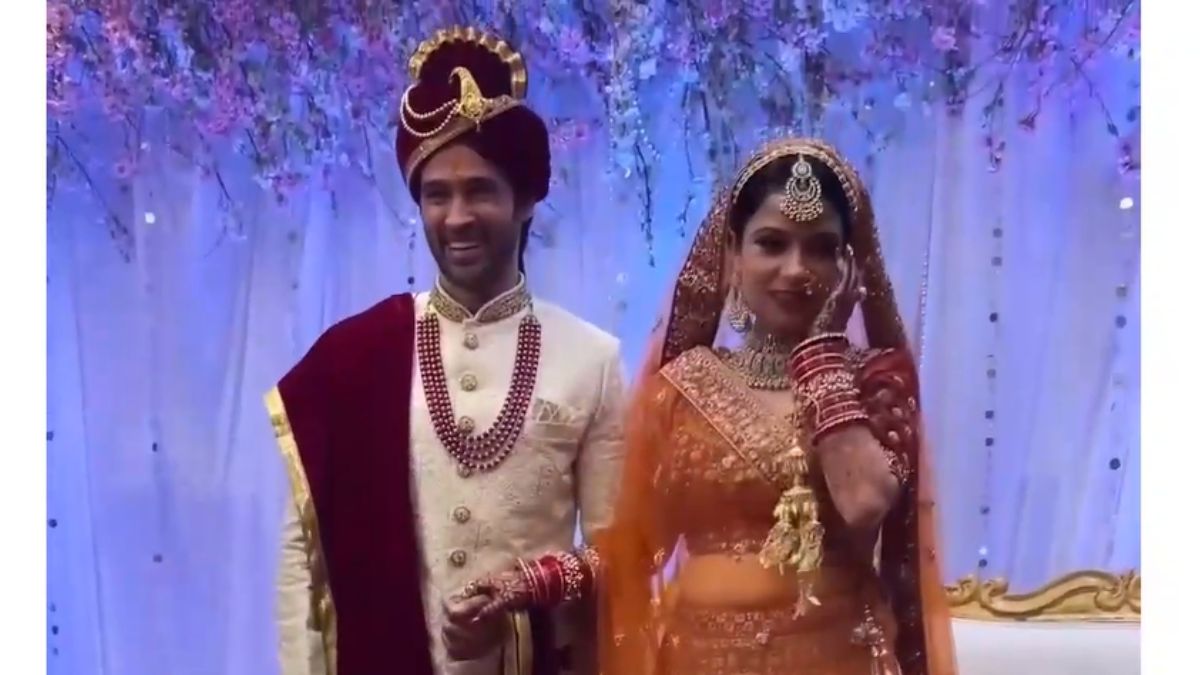 Pooja Singh And Karan Sharma’s Wedding First Look: Newlyweds Don Dreamy Look As They Exchange Vows