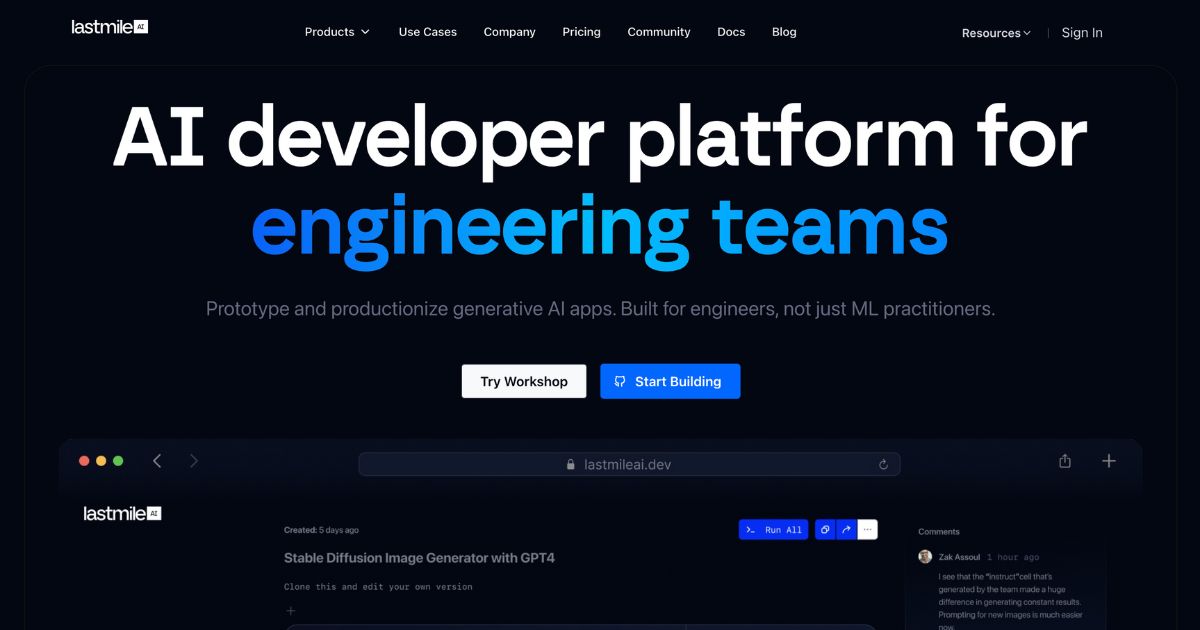 LastMileAi: Revolutionizing AI development for engineering teams