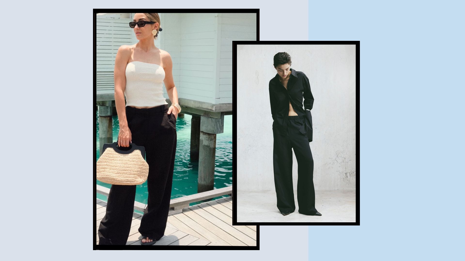 Frankie Bridge’s favourite H&M linen trousers she ‘lives in’ on holiday are only £15.99 and I’m definitely buying them