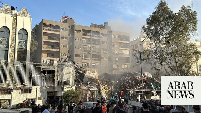 Building close to Iranian embassy hit in Syria, Iranian media says