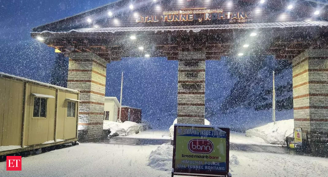 Atal Tunnel, Manali receive fresh snowfall: See pics