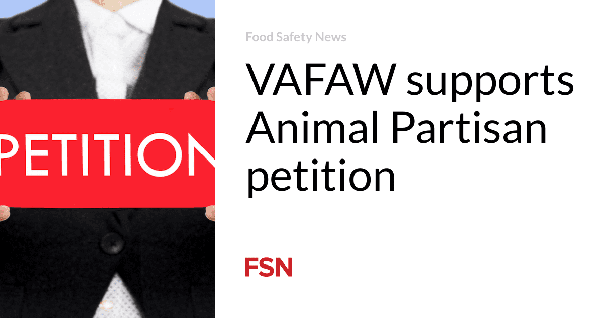 VAFAW supports Animal Partisan petition