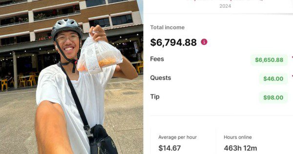Primary school dropout earns $5,000 a month as food delivery rider, says could be his ‘lifetime dream job’ , Singapore News
