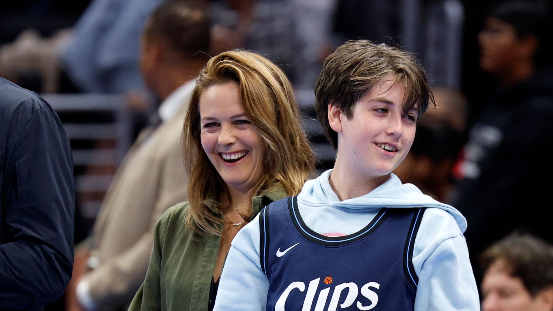 Alicia Silverstone’s son Bear, 12, towers over her while spending ‘quality time’ on holiday