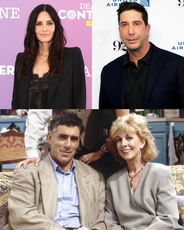 Courteney Cox and David Schwimmer are now the same age as Christina Pickles and Elliot Gould (their parents) when Friends begun (59 and 57)