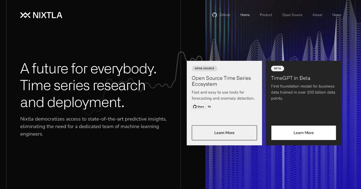 Nixtla: Democratizing time series analysis for everyone