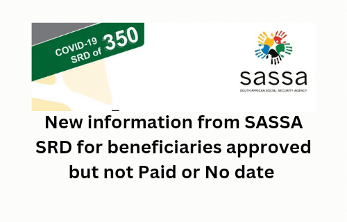 New information for approved but unpaid SRD SASSA R350 2024