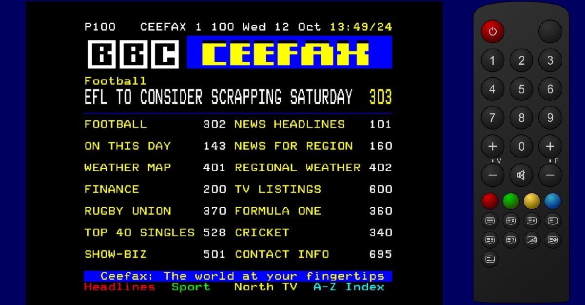 Ceefax Simulator