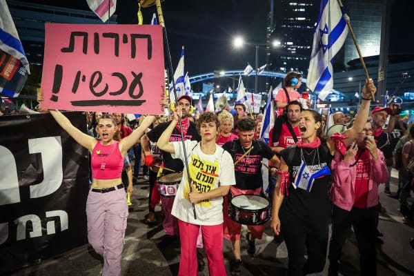 Just before Passover, thousands rally to demand freedom from captivity for Israeli hostages