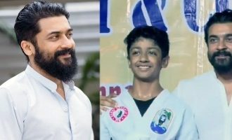 Actor Suriya’s Son Dev Goes Viral: Achieves Black Belt in Karate at 14!