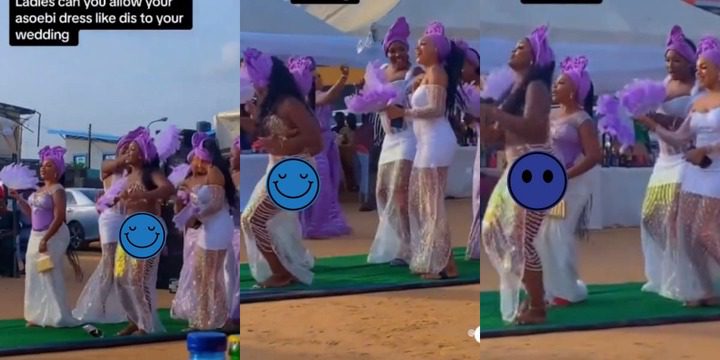 JUST IN: Bridesmaids’ ‘Half N@ked’ Dressing To Wedding Ignites Controversy Online (Video)