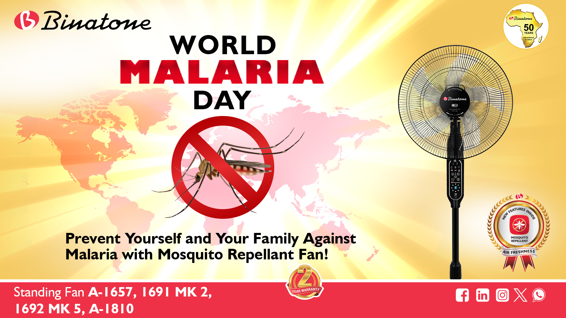 Binatone Africa Commemorates World Malaria Day 2024