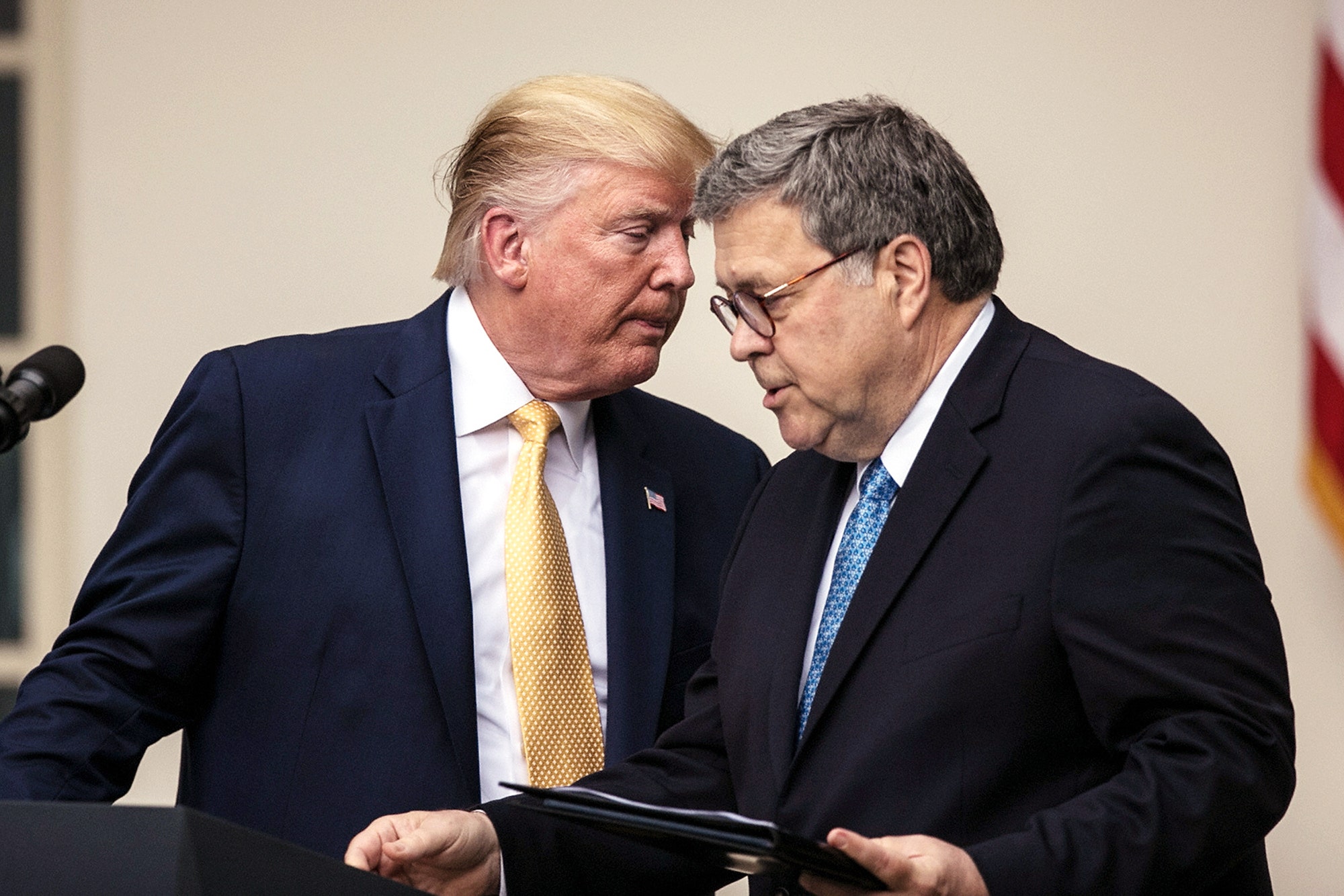 Donald Trump Accepts Bill Barr’s Endorsement by Implying He’s a Tub of Lard