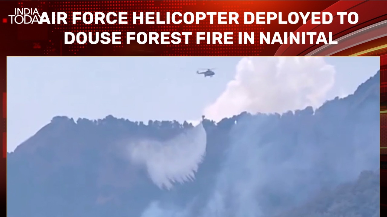 Air Force helicopter deployed to douse forest fire in Nainital
