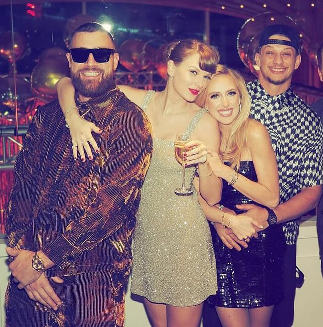 Taylor Swift parties with Travis Kelce, Mahomes couple in Vegas as she feels ‘sad’ about going back on tour: reports