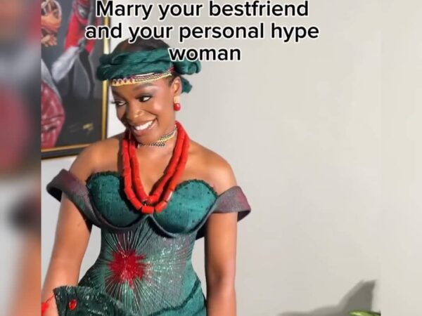 This Bride Hyping Her Groom on Their Traditional Wedding Is All Shades of Cute!