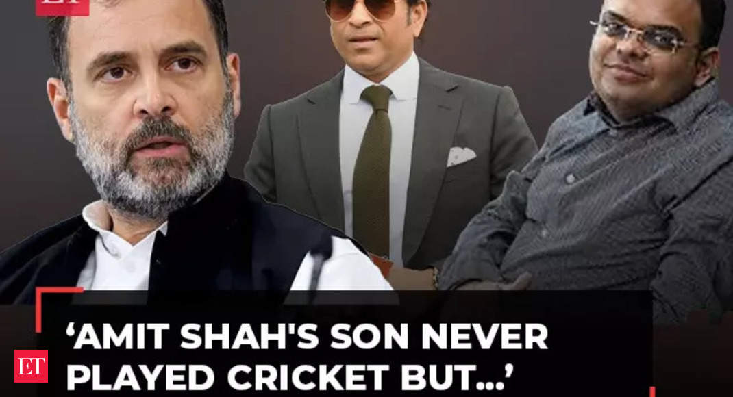 Amit Shah’s son never played cricket but still sitting on Sachin Tendulkar’s position, alleges Rahul Gandhi