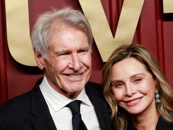 Harrison Ford and Calista Flockhart get all glammed up for rare high-profile appearance together