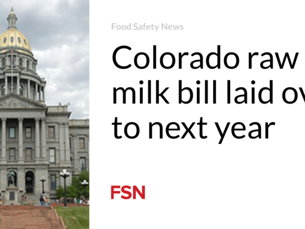 Colorado raw milk bill laid over to next year