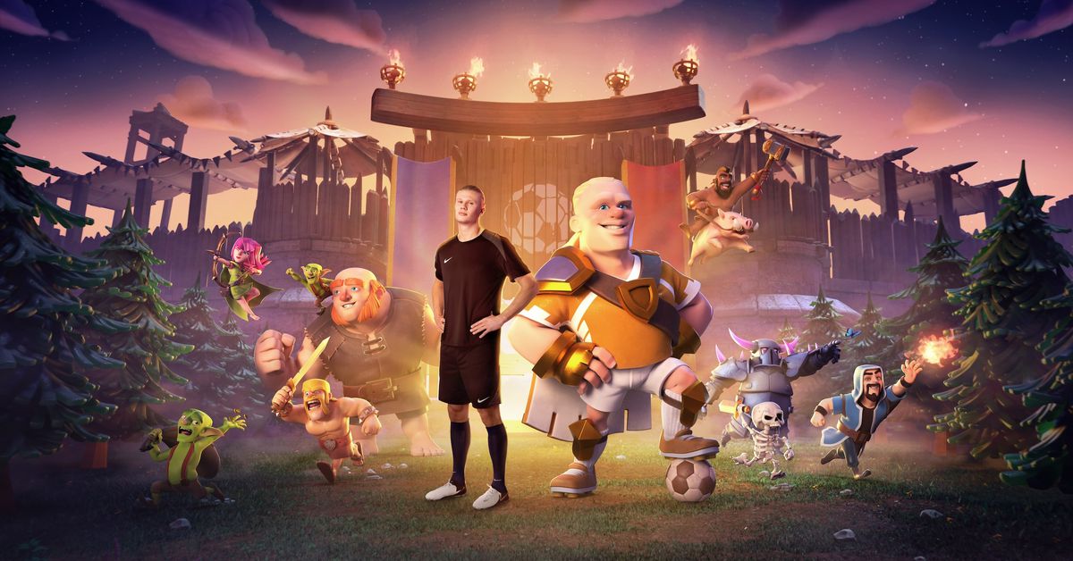 Erling Haaland becomes the first ‘real person’ in Clash of Clans