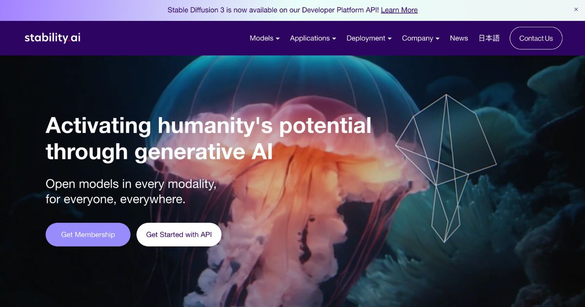 StabilityAI: Unleashing the power of generative AI models