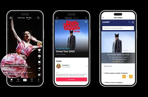 TikTok Announces Ticket Sales Partnership with CTS EVENTIM