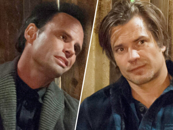 Walton Goggins Acknowledges “Tough Time” With ‘Justified’ Co-Star Timothy Olyphant “Towards The End” & Shares Update On Where They Stand Now