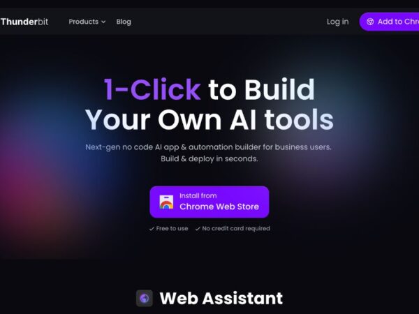 Thunderbit: Next-gen AI tools for your business success