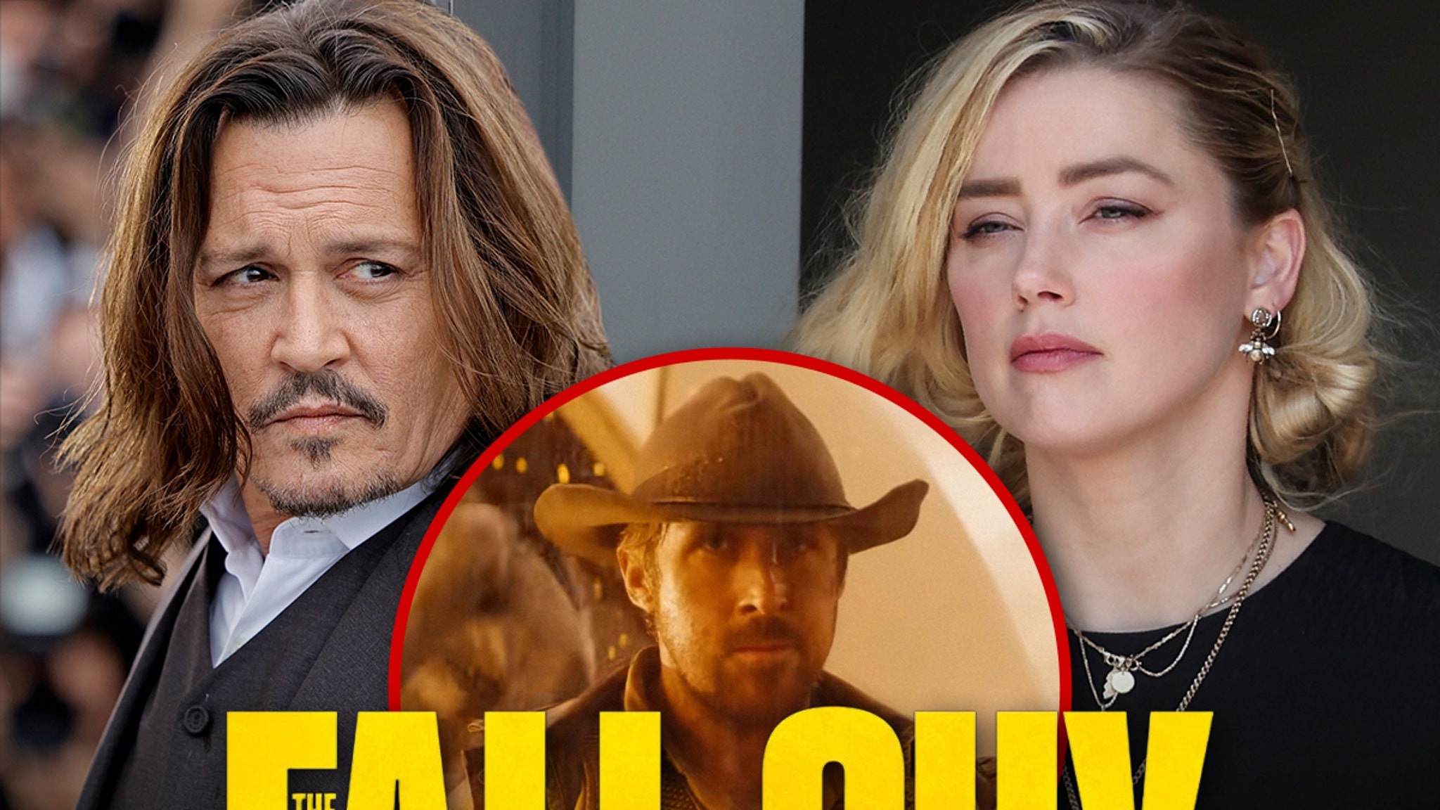 Ryan Gosling Movie ‘The Fall Guy’ Criticized For Johnny Depp, Amber Heard Joke