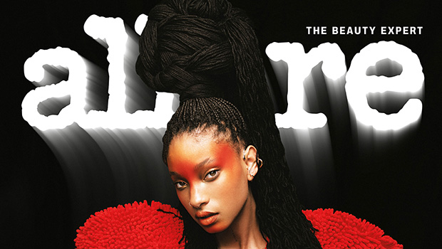 Willow Smith Stuns in Bare-Chested Red Look & Fierce Makeup for ‘Allure’ Cover: Photos