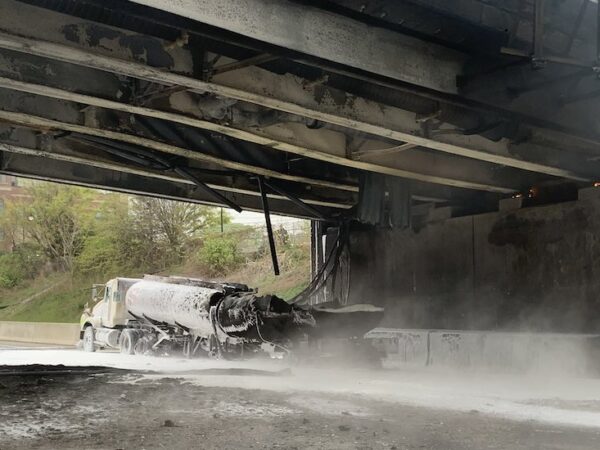 Fuel Truck Crash Destroys I-95 Overpass in Connecticut