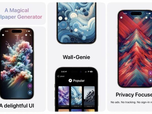 Wall Genie for iPhone wants to help you make beautiful wallpapers with AI