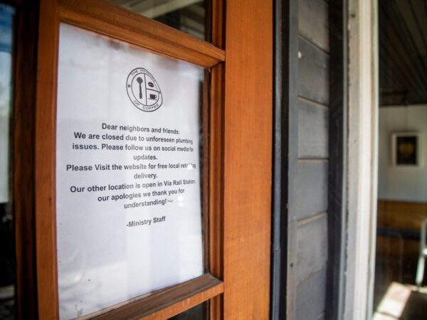 ‘Unforeseen plumbing issues’ close popular Wellington Street café