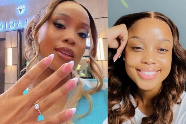 Ntando Duma shows off her engagement ring (Photos)