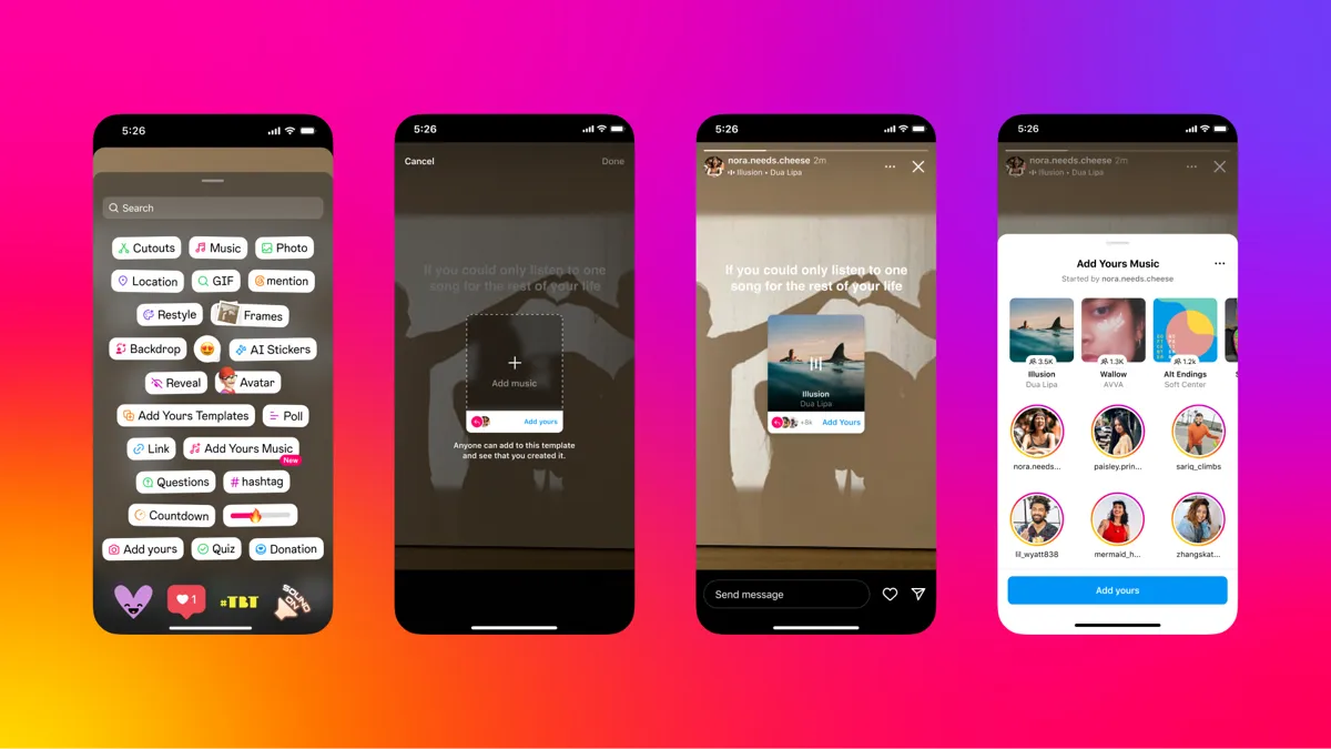 Instagram’s Latest Sticker for Stories? — ‘Add Yours Music’
