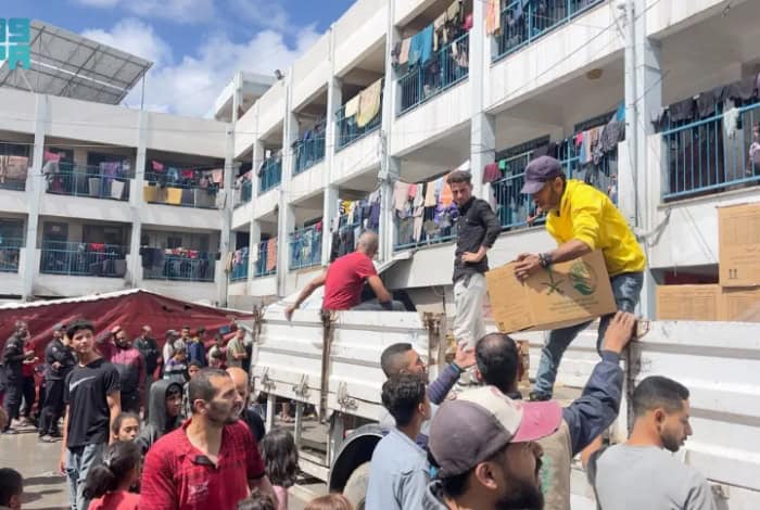 KSrelief Distributes 6,500 Food Baskets in Khan Yunis, Gaza