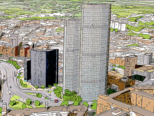 Dual student towers plan for Birmingham Gun Quarter