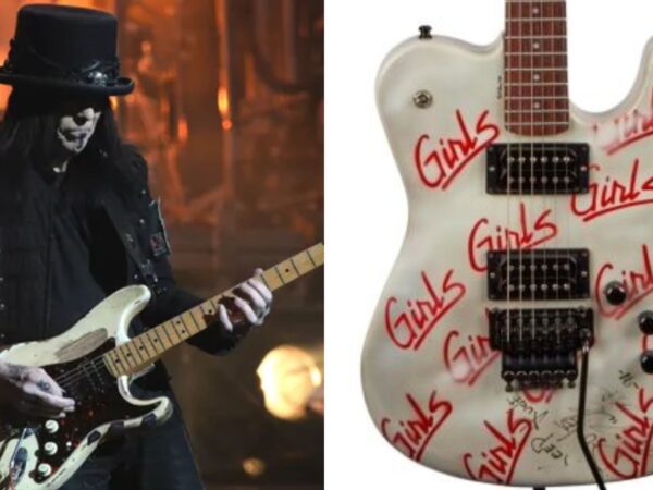 “Keep Rude Dude”: Mick Mars’ ‘Girls, Girls, Girls’ Kramer appears in Motley Crüe’s You’re All I Need video, features NSFW rear artwork and has just gone up for auction