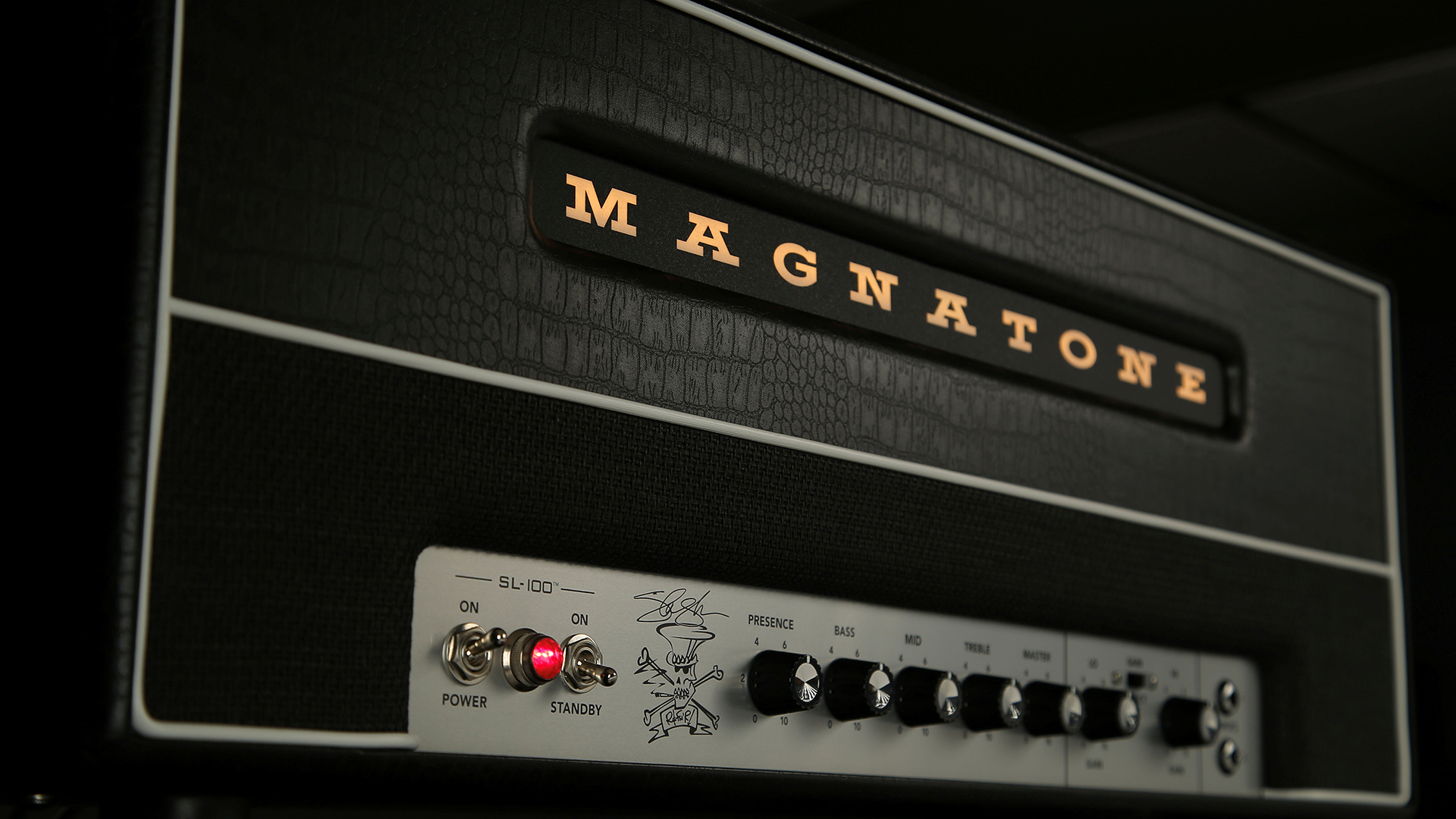 “It’s a monster – the most powerful Magnatone to date, delivering enough unbelievable tone, gain and headroom to fill a stadium”: Magnatone’s mega-loud signature Slash head the SL-100 is available in new Blackout Edition finishes