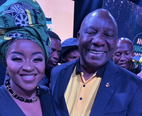 Gogo Skhotheni shows her support for ANC