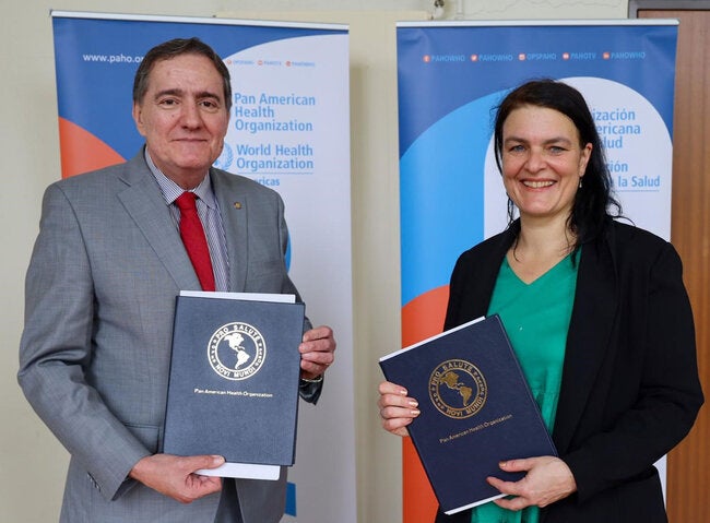 PAHO and German Development Agency GIZ sign agreement to advance regional health priorities, with special focus on digital transformation