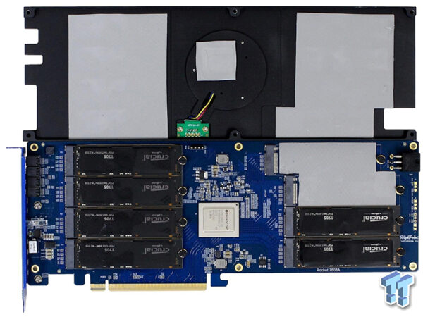 “World’s Fastest Storage Device” — Highpoint card paired with eight of the quickest SSDs delivers a staggering 60GBps in read performance but it will cost you dear